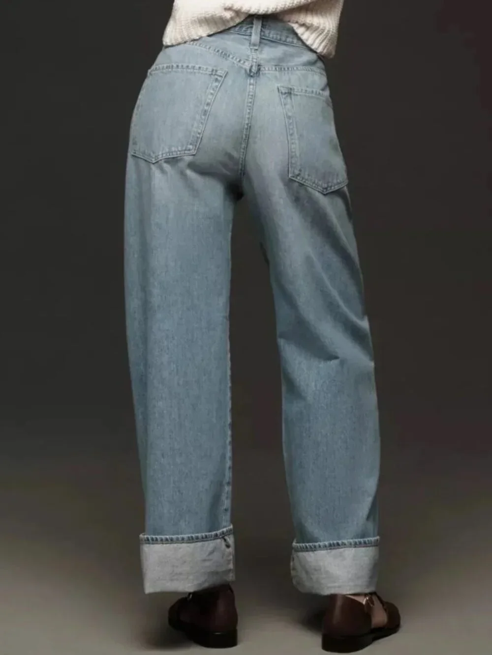 NEW $298 CITIZENS OF HUMANITY BRYNN DRAWSTRING HIGH RISE JEANS IN BLUE #3 SZ 28 - Picture 4 of 16